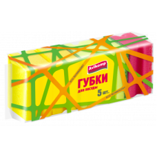 AV Губки для посуды профилированные Eco Technology 85х65х45мм, 5шт